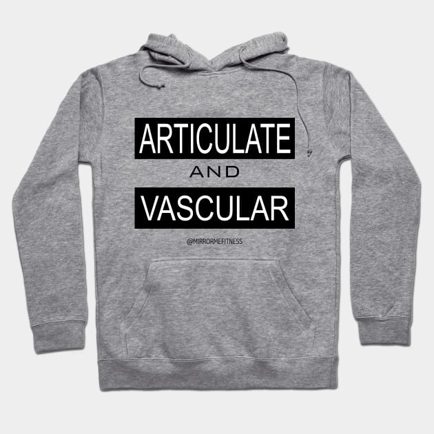 ARTICULATE + VASCULAR | Black Ink Hoodie by MirrorMeFitness